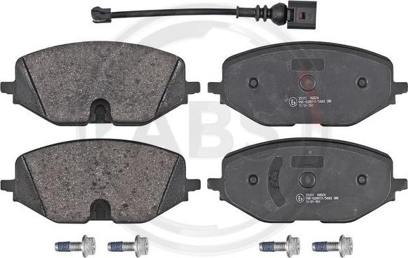 A.B.S. 35311 - Brake Pad Set, disc brake autospares.lv