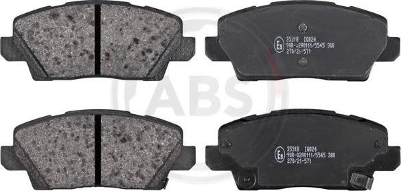 A.B.S. 35318 - Brake Pad Set, disc brake autospares.lv