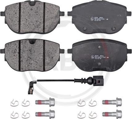 A.B.S. 35334 - Brake Pad Set, disc brake autospares.lv