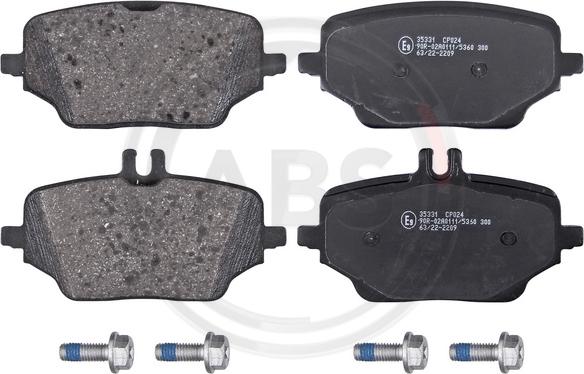 A.B.S. 35331 - Brake Pad Set, disc brake autospares.lv