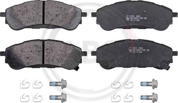 A.B.S. 35333 - Brake Pad Set, disc brake autospares.lv