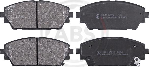 A.B.S. 35327 - Brake Pad Set, disc brake autospares.lv