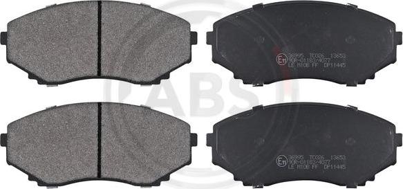 A.B.S. 36995 - Brake Pad Set, disc brake autospares.lv