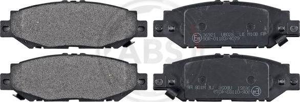 A.B.S. 36921 - Brake Pad Set, disc brake autospares.lv
