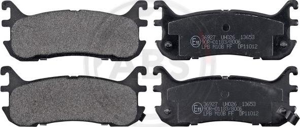 A.B.S. 36927 - Brake Pad Set, disc brake autospares.lv