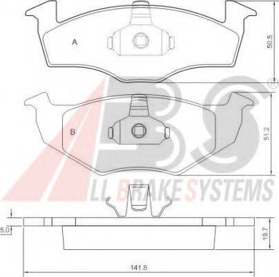 A.B.S. 36970 OE - Brake Pad Set, disc brake autospares.lv