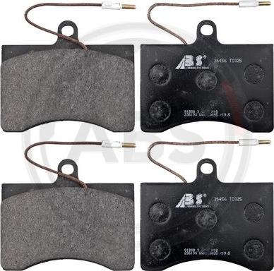 A.B.S. 36456 - Brake Pad Set, disc brake autospares.lv