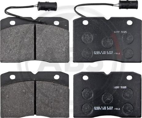 A.B.S. 36597 - Brake Pad Set, disc brake autospares.lv