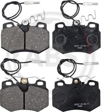 A.B.S. 36547 - Brake Pad Set, disc brake autospares.lv