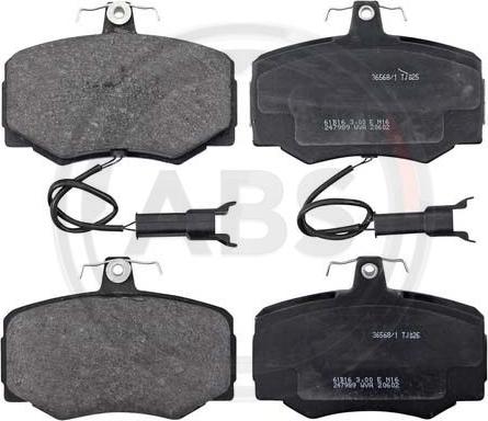 A.B.S. 36568/1 - Brake Pad Set, disc brake autospares.lv