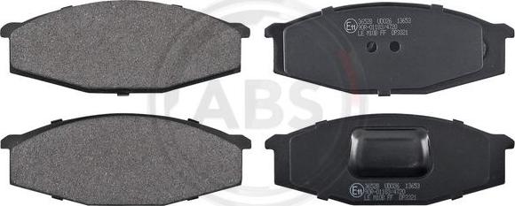 A.B.S. 36528 - Brake Pad Set, disc brake autospares.lv