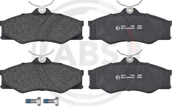 A.B.S. 36575 - Brake Pad Set, disc brake autospares.lv