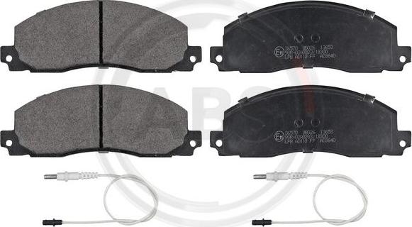 A.B.S. 36570 - Brake Pad Set, disc brake autospares.lv