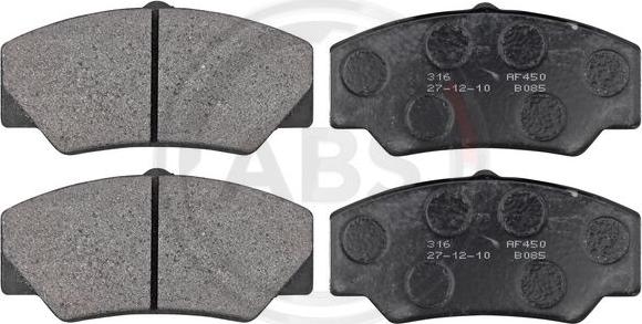 A.B.S. 36578 - Brake Pad Set, disc brake autospares.lv