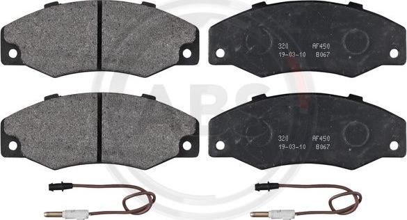 A.B.S. 36577 - Brake Pad Set, disc brake autospares.lv