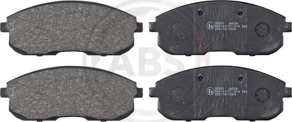 A.B.S. 36691 - Brake Pad Set, disc brake autospares.lv