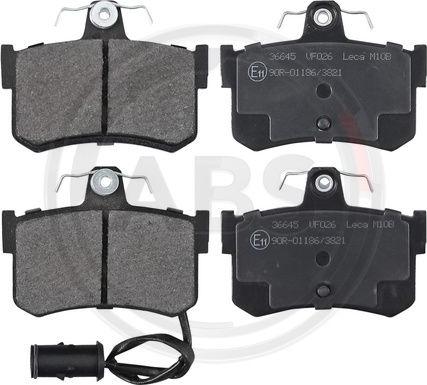 A.B.S. 36645 - Brake Pad Set, disc brake autospares.lv