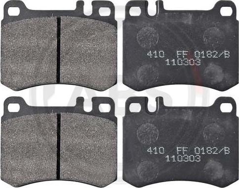 A.B.S. 36640 - Brake Pad Set, disc brake autospares.lv