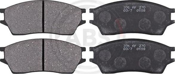 A.B.S. 36641 - Brake Pad Set, disc brake autospares.lv