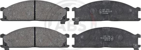 A.B.S. 36657 - Brake Pad Set, disc brake autospares.lv
