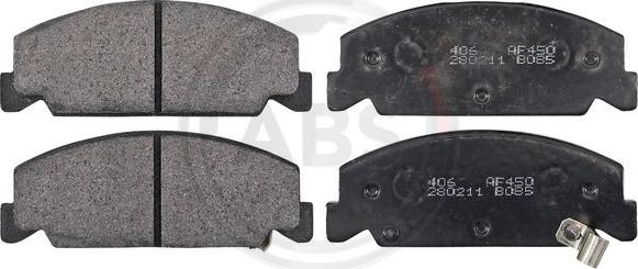 A.B.S. 36669 - Brake Pad Set, disc brake autospares.lv