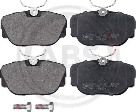 A.B.S. 36664 - Brake Pad Set, disc brake autospares.lv