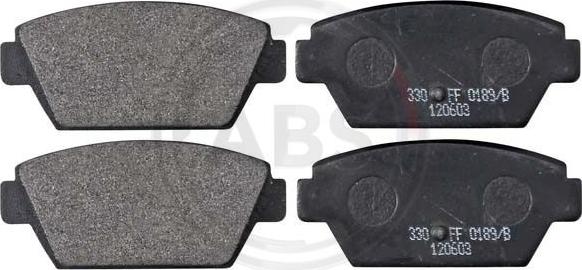 A.B.S. 36609 - Brake Pad Set, disc brake autospares.lv