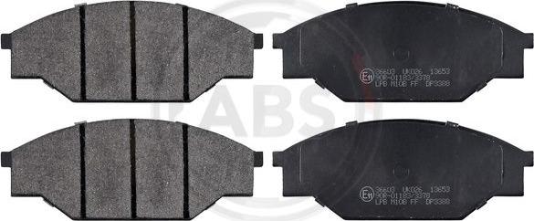 A.B.S. 36603 - Brake Pad Set, disc brake autospares.lv