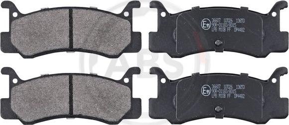 A.B.S. 36607 - Brake Pad Set, disc brake autospares.lv