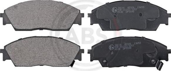 A.B.S. 36616 - Brake Pad Set, disc brake autospares.lv
