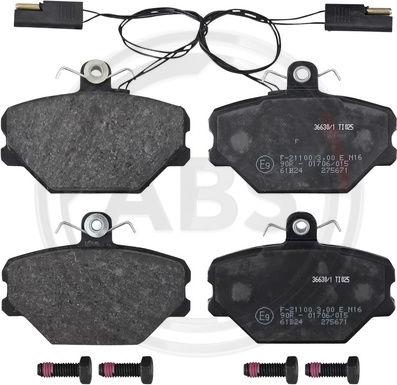 A.B.S. 36630/1 - Brake Pad Set, disc brake autospares.lv