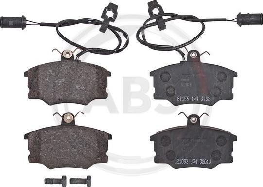 A.B.S. 36631 - Brake Pad Set, disc brake autospares.lv