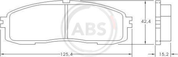 A.B.S. 36626 - Brake Pad Set, disc brake autospares.lv