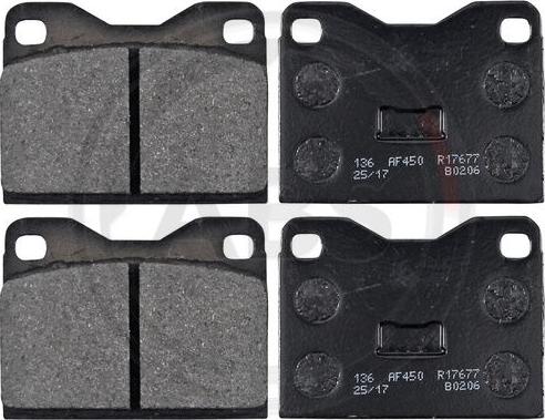 A.B.S. 36091/2 - Brake Pad Set, disc brake autospares.lv