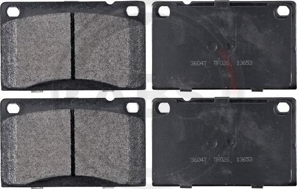 A.B.S. 36047 - Brake Pad Set, disc brake autospares.lv