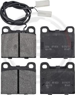 A.B.S. 36005 - Brake Pad Set, disc brake autospares.lv