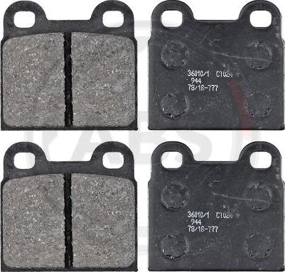 A.B.S. 36010/1 - Brake Pad Set, disc brake autospares.lv