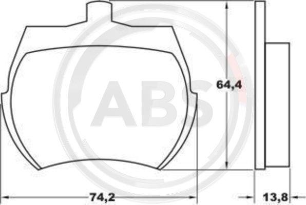 A.B.S. 36011 - Brake Pad Set, disc brake autospares.lv