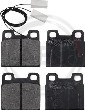 A.B.S. 36013 - Brake Pad Set, disc brake autospares.lv