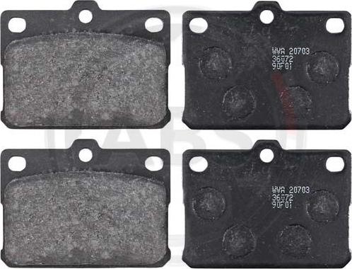 A.B.S. 36072 - Brake Pad Set, disc brake autospares.lv