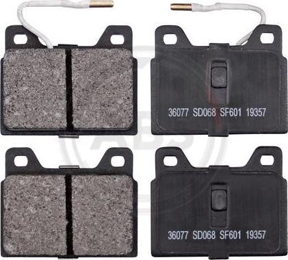 A.B.S. 36077 - Brake Pad Set, disc brake autospares.lv