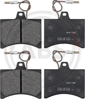 A.B.S. 36144 - Brake Pad Set, disc brake autospares.lv