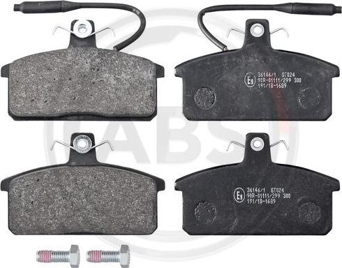 A.B.S. 36146/1 - Brake Pad Set, disc brake autospares.lv