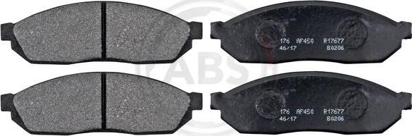 A.B.S. 36156 - Brake Pad Set, disc brake autospares.lv