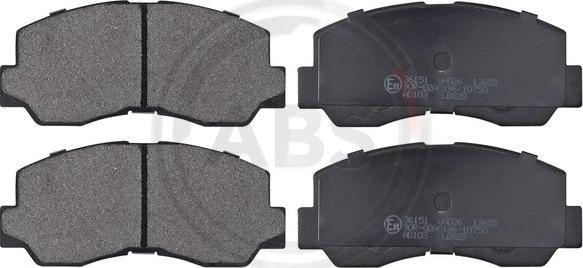 A.B.S. 36151 - Brake Pad Set, disc brake autospares.lv