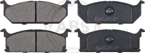 A.B.S. 36189 - Brake Pad Set, disc brake autospares.lv