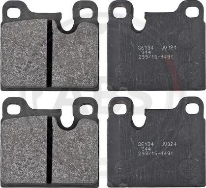 A.B.S. 36134 - Brake Pad Set, disc brake autospares.lv