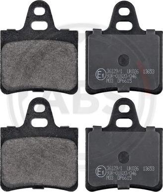 A.B.S. 36129/1 - Brake Pad Set, disc brake autospares.lv