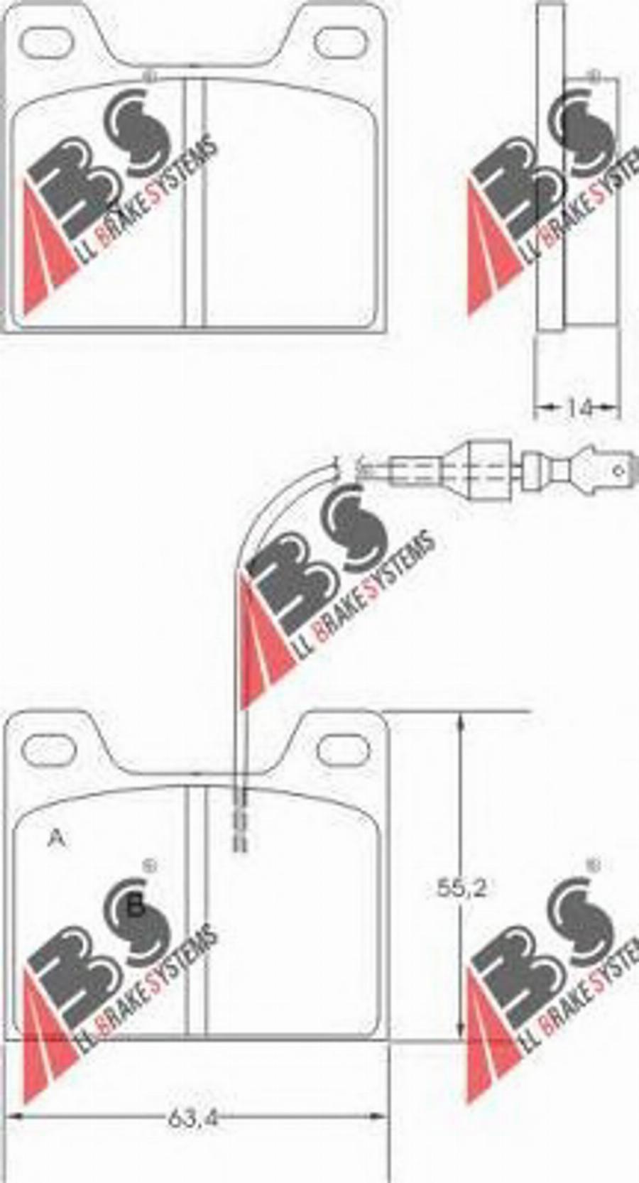 A.B.S. 36123 - Brake Pad Set, disc brake autospares.lv