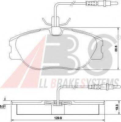 A.B.S. 36899 OE - Brake Pad Set, disc brake autospares.lv